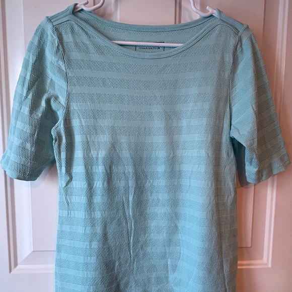 Charter Club Tee M Teal Short Sleeves Cotton - Picture 1 of 6